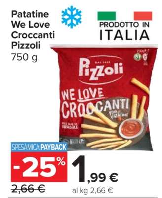 PATATINE WE LOVE CROCCANTI PIZZOLI