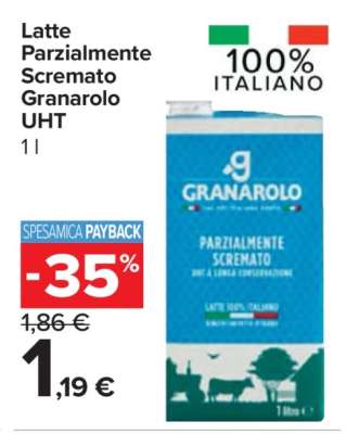 Latte Parzialmente Scremato Granarolo UHT