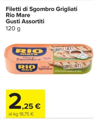 Filetti di Sgombro Grigliati Rio Mare Gusti Assortiti