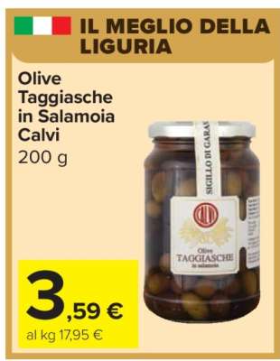 Olive Taggiasche in Salamoia Calvi
