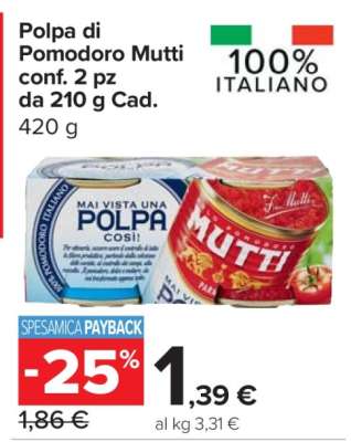 POLPA DI POMODORO MUTTI
