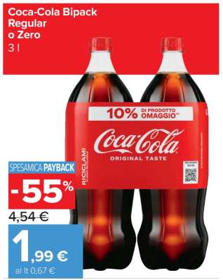 Coca Cola Bipack Regular o Zero