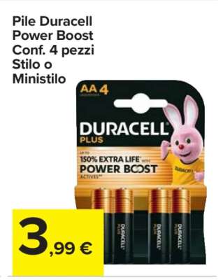 Pile Duracell Power Boost
