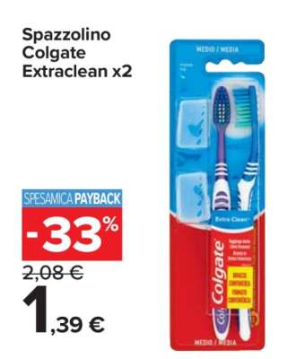 Spazzolino Colgate Extraclean x2