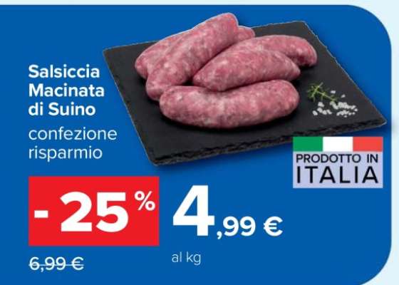 Salsiccia Macinata di Suino