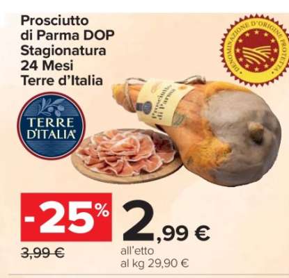 Prosciutto di Parma DOP Stagionatura 24 Mesi Terre d’Italia