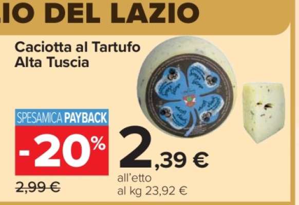 Caciotta al Tartufo Alta Tuscia