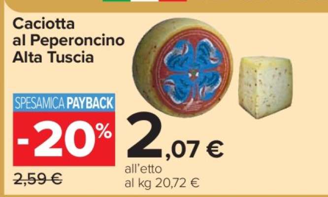 Caciotta al Peperoncino Alta Tuscia