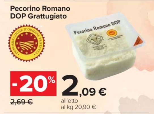 PECORINO ROMANO DOP GRATTUGIATO