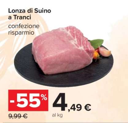 Lonza di Suino a Tranci
