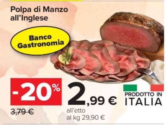 Polpa di Manzo all’Inglese