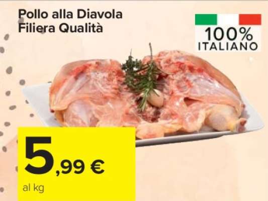 Pollo alla Diavola Filiera Qualità