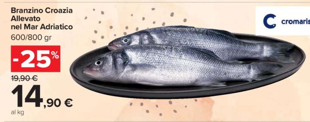 Branzino Croazia Allevato nel Mar Adriatico