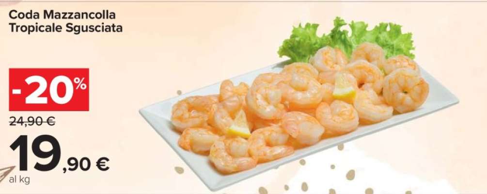 Coda Mazzancolla Tropicale Sgusciata