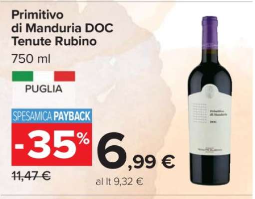 Primitivo di Manduria DOC Tenute Rubino