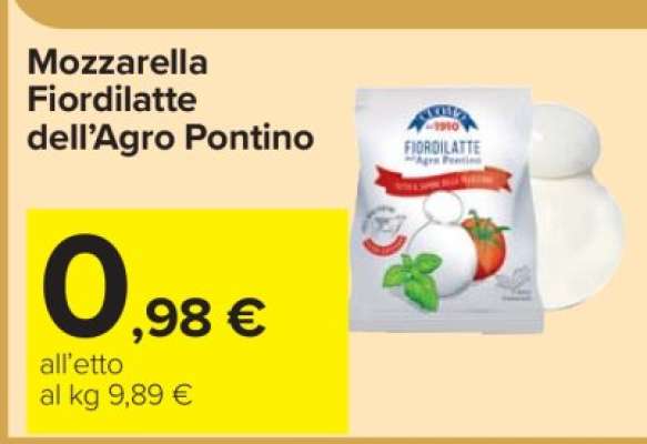 Mozzarella Fiordilatte dell'Agro Pontino