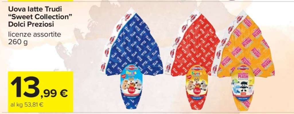 Uova latte Trudi “Sweet Collection” Dolci Preziosi