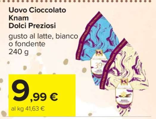Uovo Cioccolato Knam Dolci Preziosi