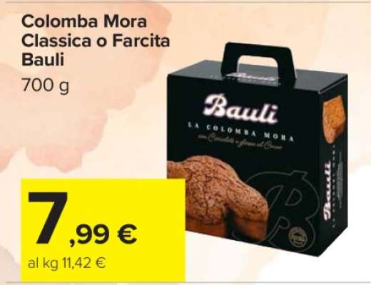 Colomba Mora Classica o Farcita Bauli
