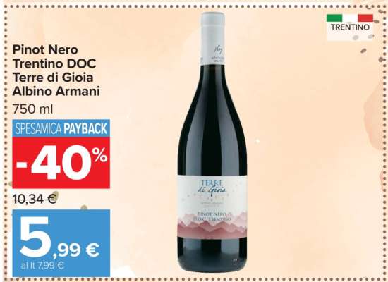 Pinot Nero Trentino DOC Terre di Gioia Albino Armani
