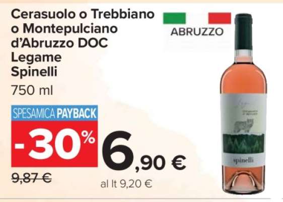Cerasuolo o Trebbiano o Montepulciano d’Abruzzo DOC Legame Spinelli