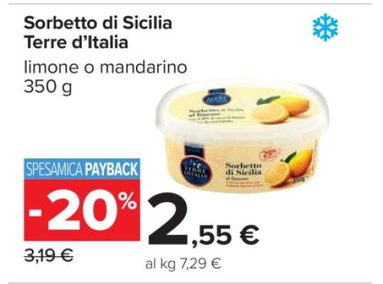 Sorbetto di Sicilia Terre d’Italia