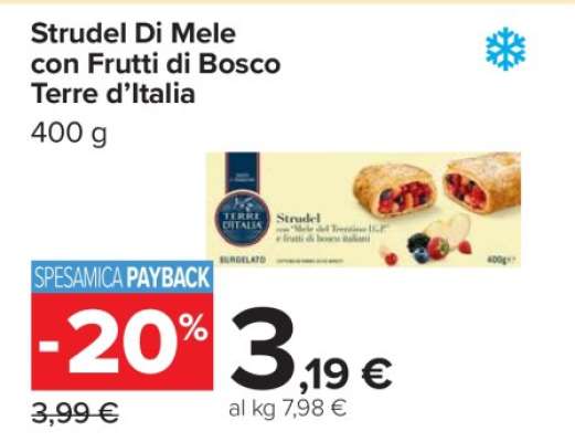 Strudel Di Mele con Frutti di Bosco Terre d’Italia