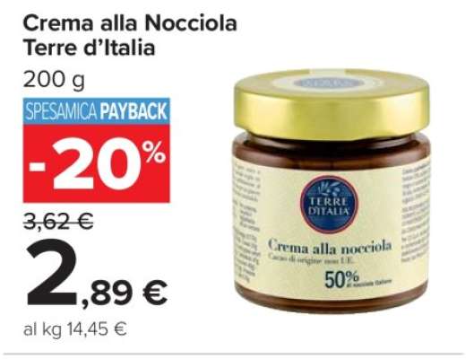 Crema alla Nocciola Terre d’Italia