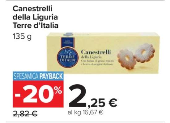 Canestrelli della Liguria Terre d’Italia