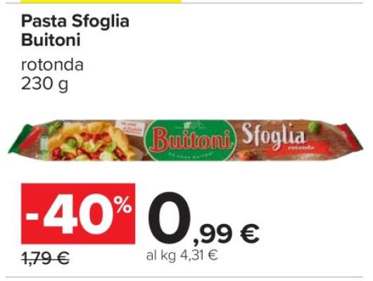 Pasta Sfoglia Buitoni