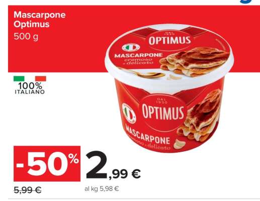 MASCARPONE OPTIMUS