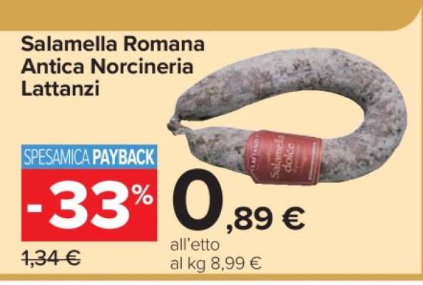 Salamella Romana Antica Norcineria Lattanzi