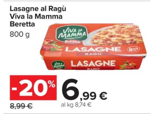 Lasagne al Ragù Viva la Mamma Beretta