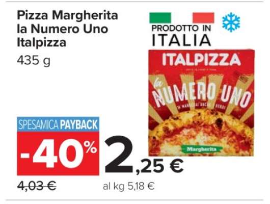 Pizza Margherita La Numero Uno Italpizza