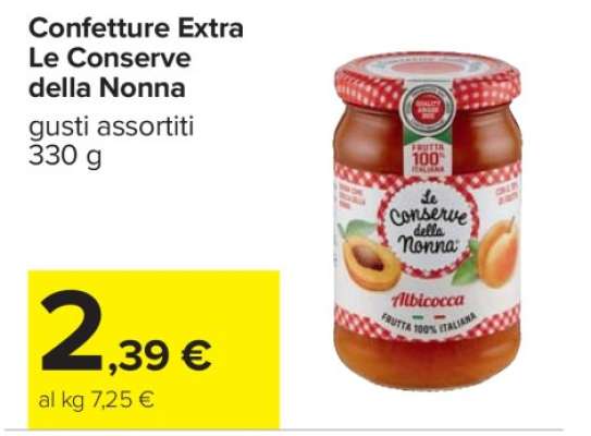 CONFETTURE EXTRA LE CONSERVE DELLA NONNA