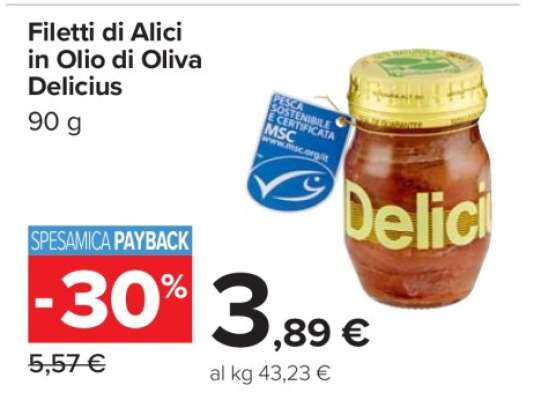 Filetti di Alici in Olio di Oliva Delicius