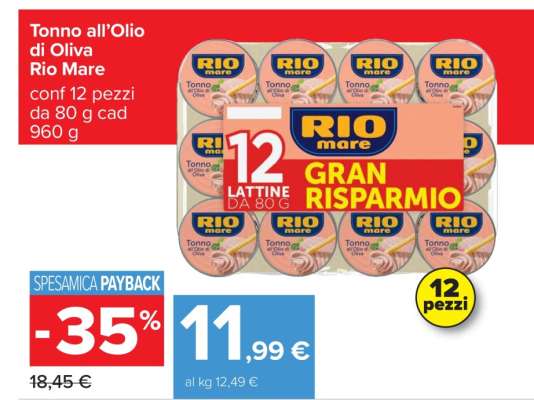 Tonno all’Olio di Oliva Rio Mare