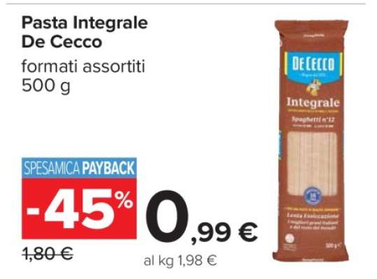Pasta Integrale De Cecco