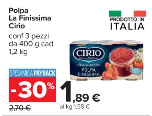 Polpa La Finissima Cirio