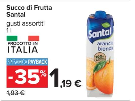SUCCO DI FRUTTA SANTAL