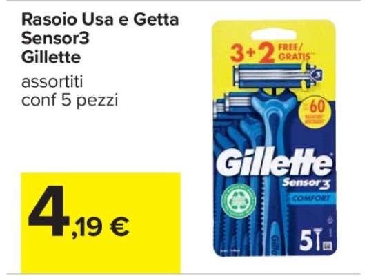 Rasoio Usa e Getta Sensor3 Gillette