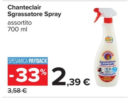 Chanteclair Sgrassatore spray