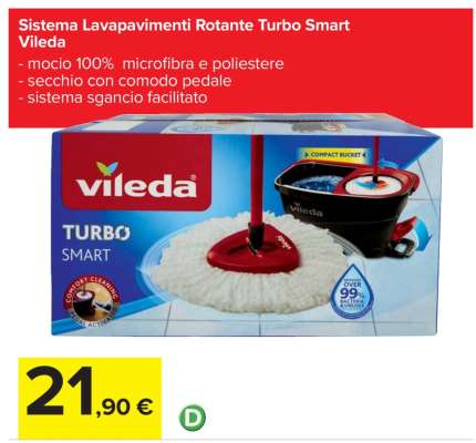Sistema Lavapavimenti Rotante Turbo Smart Vileda