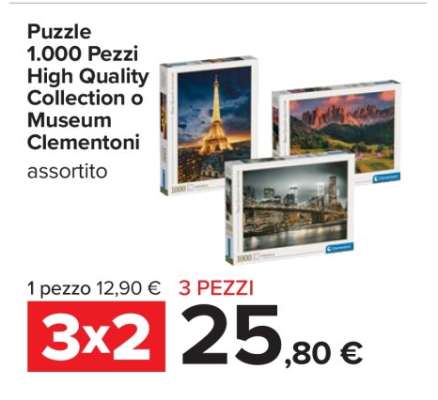 Puzzle 1.000 Pezzi High Quality Collection o Museum Clementoni