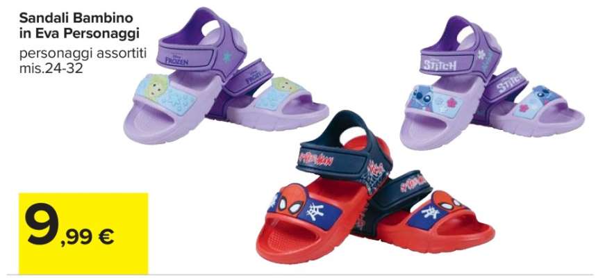 Sandali Bambino in Eva Personaggi