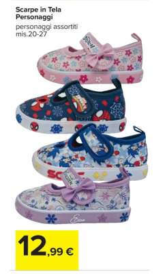 Scarpe in Tela Personaggi