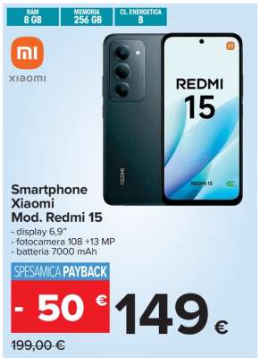 Smartphone Xiaomi Mod. Redmi 15