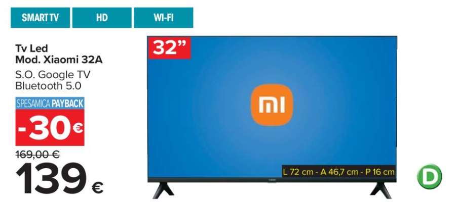 Tv Led Mod. Xiaomi 32A