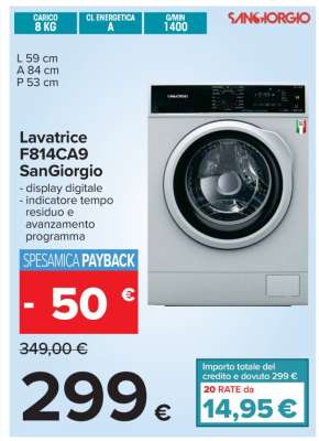 Lavatrice F814CA9 SanGiorgio