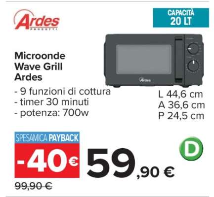 Microonde Wave Grill Ardes